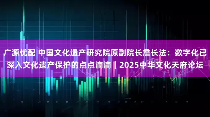 广源优配 中国文化遗产研究院原副院长詹长法：数字化已深入文化遗产保护的点点滴滴｜2025中华文化天府论坛